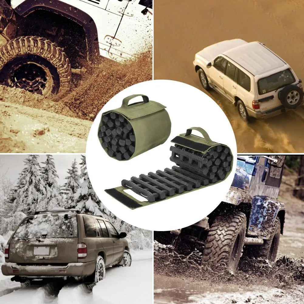 Ultimate Car Traction Mat: Portable Emergency Tire Ladder for Off-Road Adventures