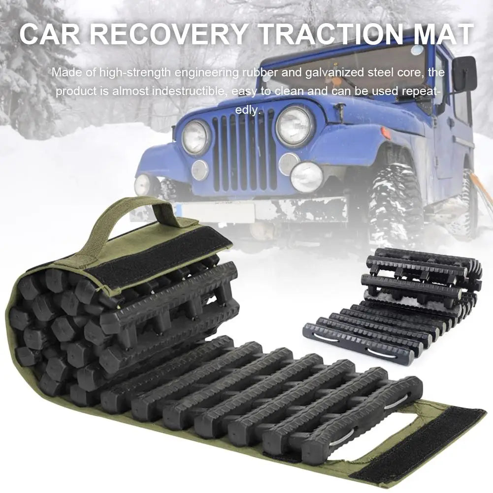 Ultimate Car Traction Mat: Portable Emergency Tire Ladder for Off-Road Adventures